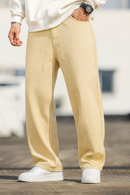 Denim Asia Loose Fit Men Beige Jeans