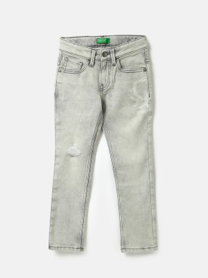 United Colors of Benetton Slim Baby Boys Grey Jeans