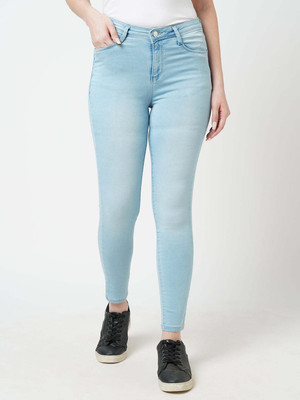 Kraus Jeans Women Light Blue Mid-Rise Skinny Jeans Skinny Women Light Blue Jeans