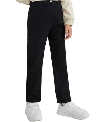 cat look Slim Boys Black Jeans