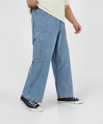 Urbano Plus Loose Fit Men Light Blue Jeans