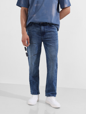 The Indian Garage Co. Straight Fit Men Blue Jeans