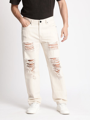 Bene Kleed Relaxed Fit Men Beige Jeans