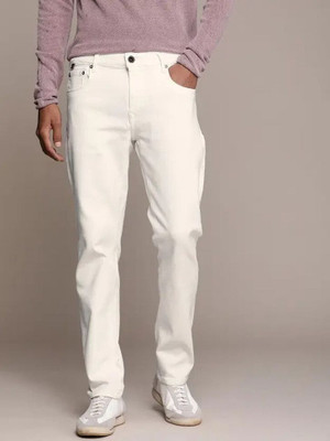 SE GENZ TRENDS Boyfriend Men White Jeans