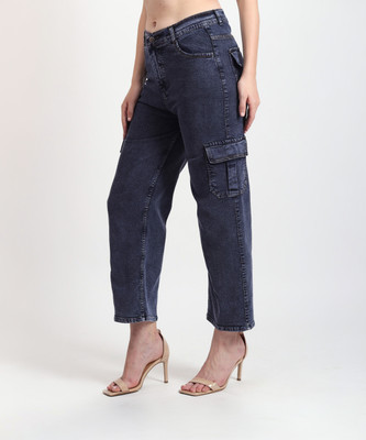 TYFFYN Boot-Leg Women Blue Jeans