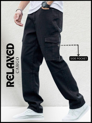 N Club Relaxed Fit Men Black Jeans