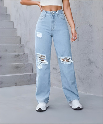 AA-HA! Regular Women Light Blue Jeans