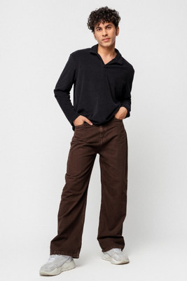 HouseOfCommon Straight Fit Men Brown Jeans