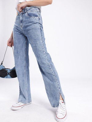 Glitchez Straight Fit Women Blue Jeans