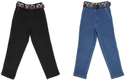 Magic Attitude Regular Boys Blue, Black Jeans(Pack of 2)