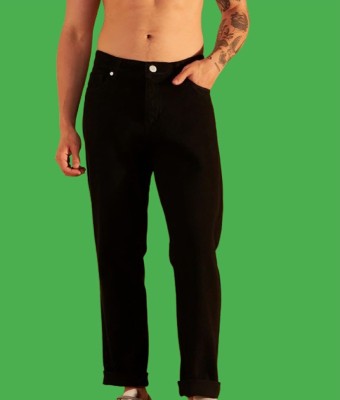 Yasgertjns Slim Men Black Jeans