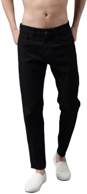 POKHINDA Slim Men Black Jeans