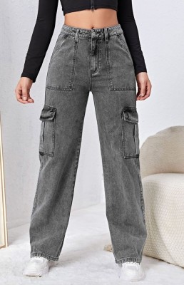 NUCOUTHS the style you love Loose Fit Women Grey Jeans