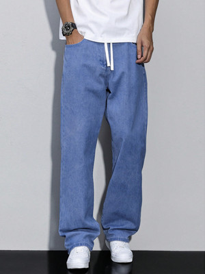 Masterly Weft Straight Fit Men Light Blue Jeans