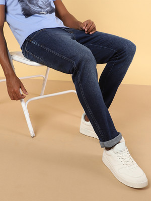 Wrangler Skinny Men Dark Blue Jeans