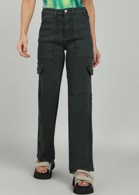 OMG CREATION Regular Women Green Jeans