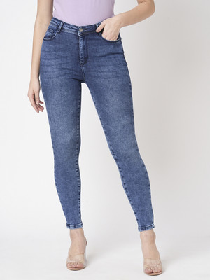 Kraus Jeans Women Sky High-Rise Skinny Fit Jeans Skinny Women Blue Jeans