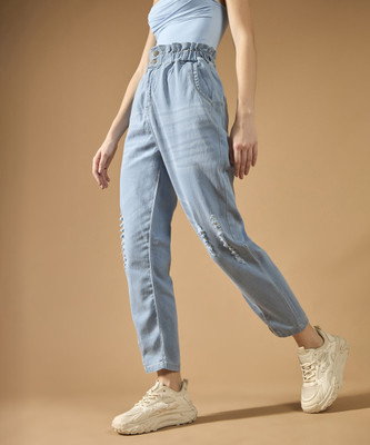 DOLCE CRUDO Boot-Leg Women Blue Jeans