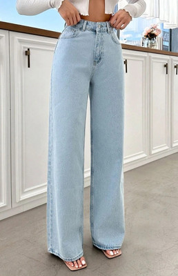 WHISQ Regular Women Light Blue Jeans