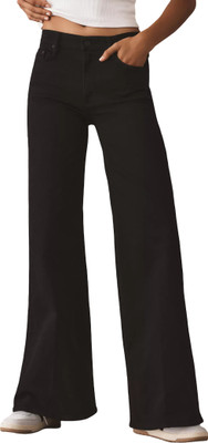 Herway Relaxed Fit Women Black Jeans