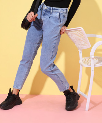 Tokyo Talkies Boyfriend Women Blue Jeans