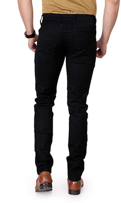 flete Slim Men Black Jeans