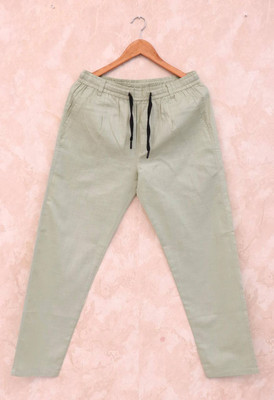 Abizzstore Retails Surat Regular Fit Men Grey Trousers