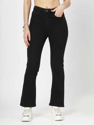 COSMIC Boot-Leg Women Black Jeans