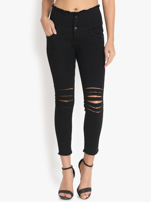 1DAYSTREET Skinny Women Black Jeans