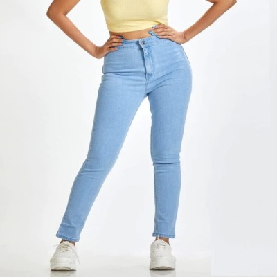 PERFECT FASHION Skinny Women Light Blue Jeans