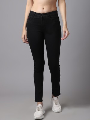 Crozo By Cantabil Skinny Women Black Jeans