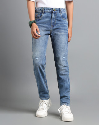 Under Fourteen Only Slim Boys Dark Blue Jeans