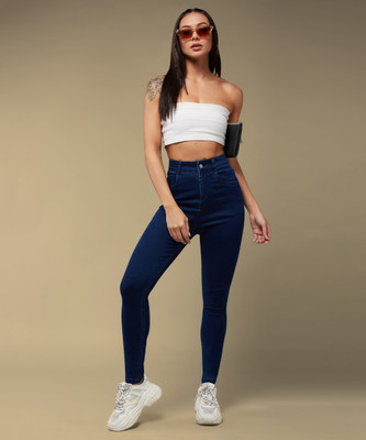 DOLCE CRUDO Skinny Women Dark Blue Jeans