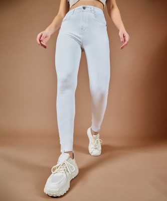 DOLCE CRUDO Skinny Women White Jeans