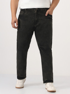 Urbano Plus Straight Fit Men Black Jeans