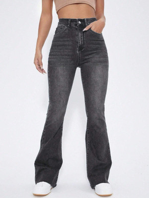 HouseOfCommon Boot-Leg Women Dark Grey Jeans
