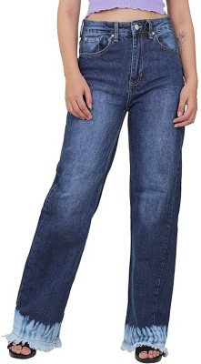 Abi Collections Flared Women Blue Jeans