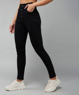 DOLCE CRUDO Skinny Women Black Jeans