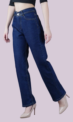 Flaring Regular Women Dark Blue Jeans