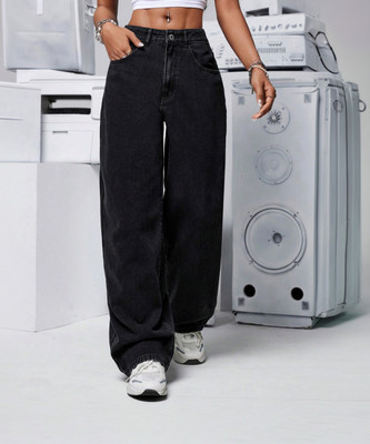 Robecult Boyfriend Women Black Jeans