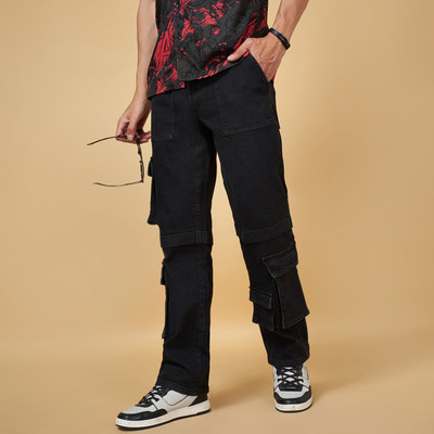 SF Jeans by Pantaloons Regular Men Black Jeans