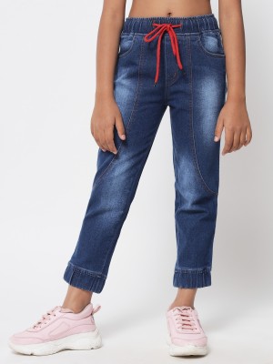 Q-Rious Jogger Fit Boys & Girls Dark Blue Jeans