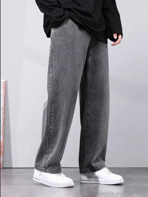 Wanted Straight Fit Men Grey Jeans