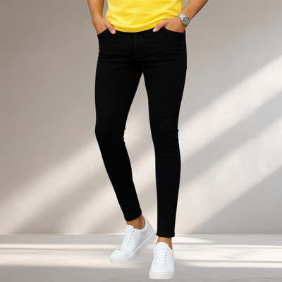 Koetler Skinny Men Black Jeans