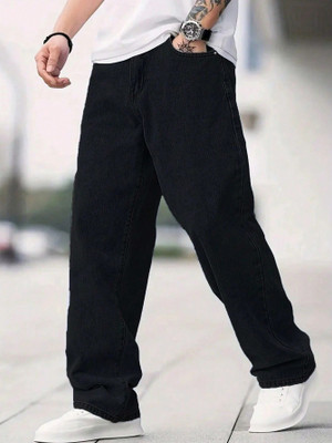 Moda Pride Loose Fit Men Black Jeans