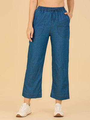 CEFALU Loose Fit Women Light Blue Jeans