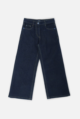 Allen Solly Relaxed Fit Girls Dark Blue Jeans