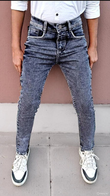 Jugnu Denims Regular Men Dark Grey Jeans