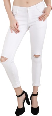 MM-21 Skinny Women White Jeans