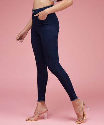 Miss Chase Skinny Women Dark Blue Jeans
